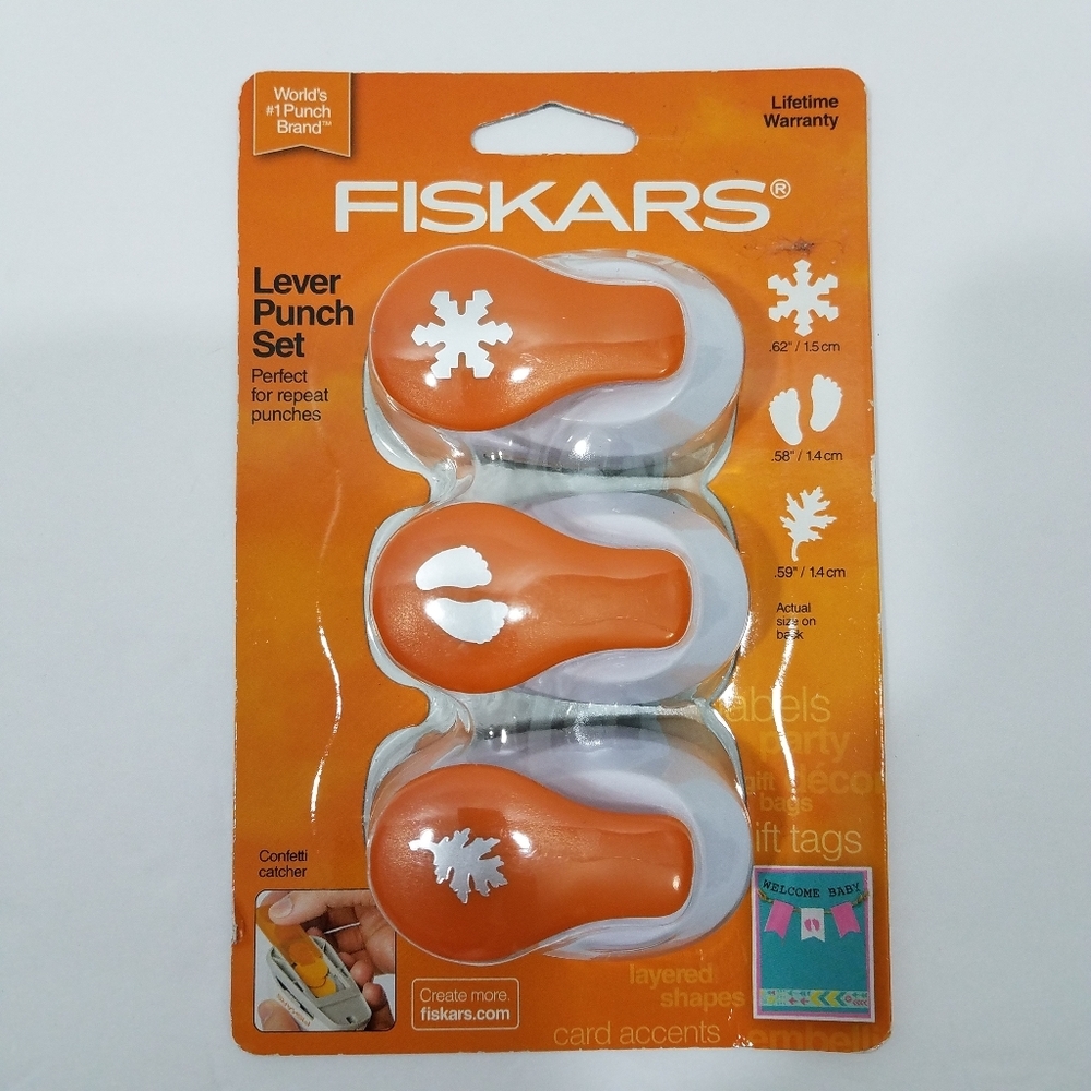 Fiskars Hole Punch 3 Pack Baby Fall Winter…